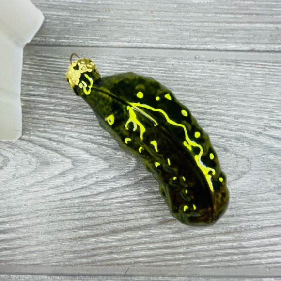 Kringle glass Kurt s adler pickle Christmas ornament green glass decoration - Picture 3 of 3